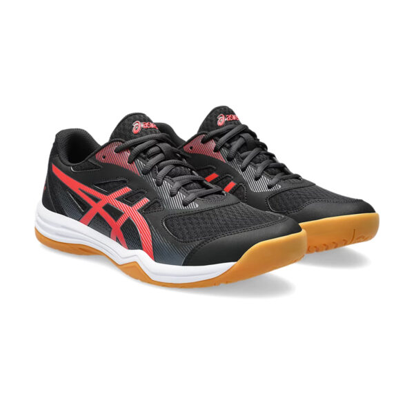 Asics Upcourt 5 Badminton Shoes (Red/Black)