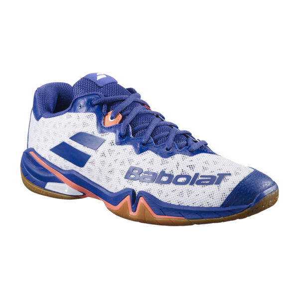 Babolat Shadow Tour 4 Badminton Shoes White/Blue Navy