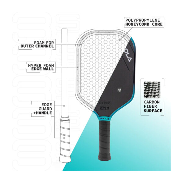 Joola Ben Johns Perseus 3S Pickleball Paddle (14 mm)