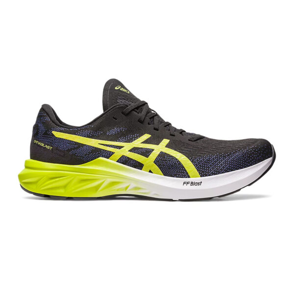 Asics DYNABLAST 3 Running Shoes (Black/Lime Zest)