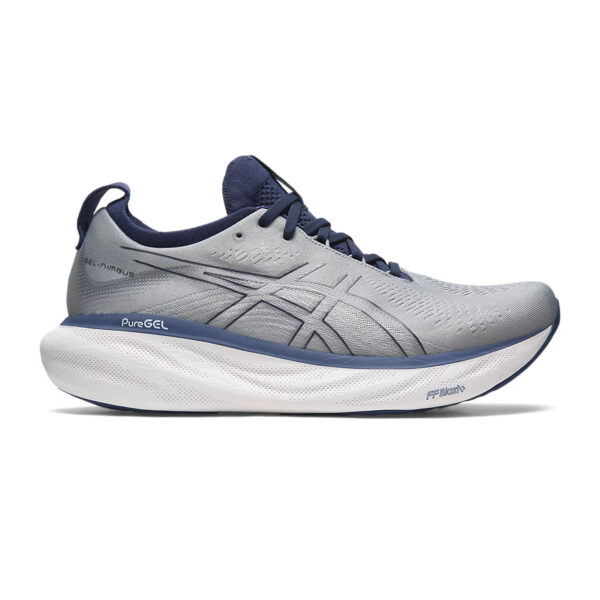 Asics GEL-NIMBUS 25 Running Shoes (Sheet Rock/Indigo Blue)