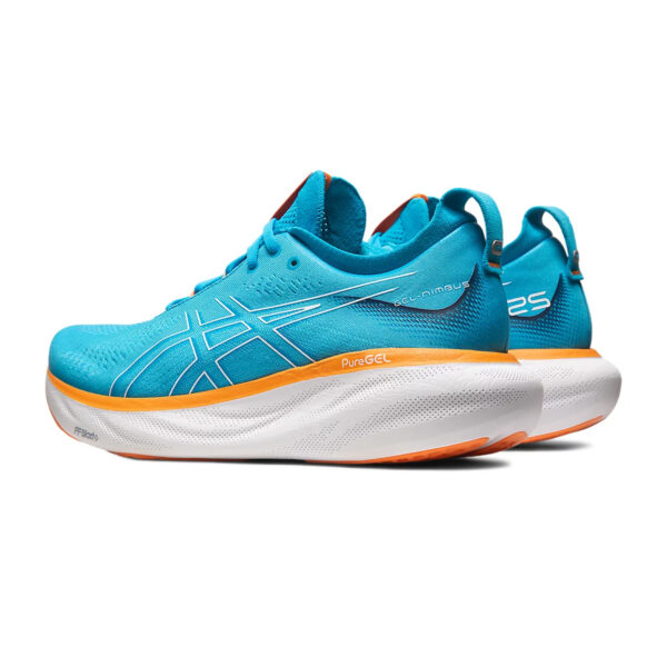 Asics GEL-NIMBUS 25 Running Shoes (Island Blue/Sun Peach)