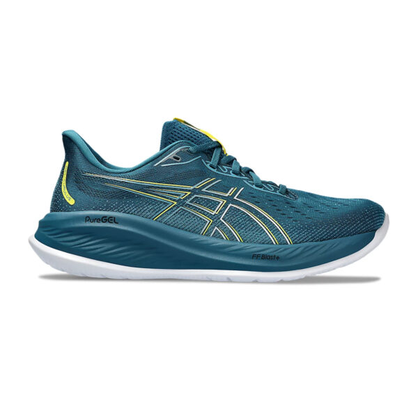 Asics GEL-CUMULUS 26 Running Shoes (Evening Teal/Bright Yellow)