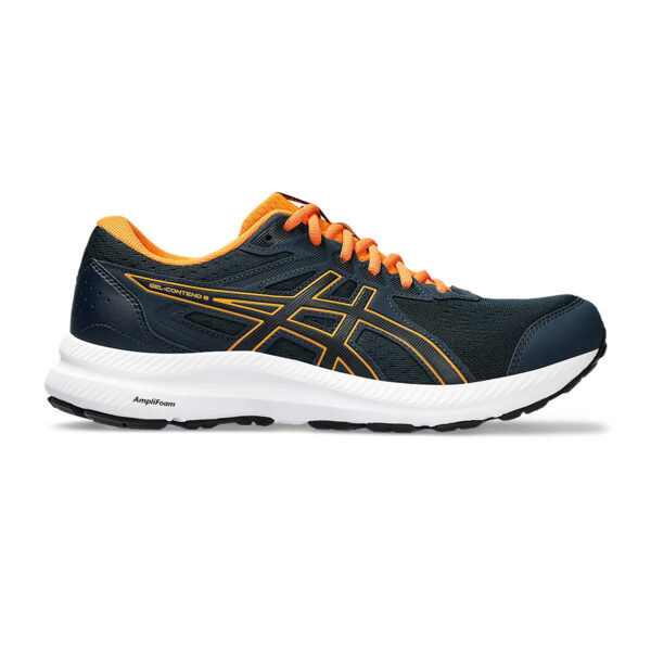 Asics GEL-CONTEND 8 Running Shoes (French Blue/Bright Orange)