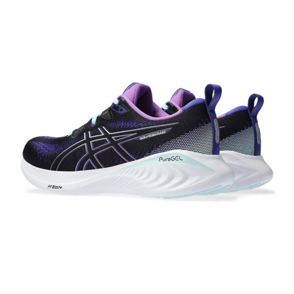 Asics GEL-CUMULUS 25 Running Shoes (Black/Aquamarine)