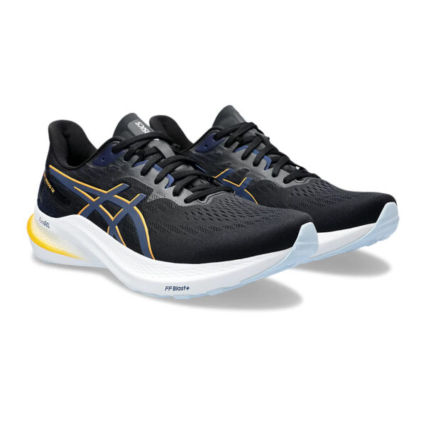 Asics GT 2000 12 Running Shoes (Black/Fellow Yellow)