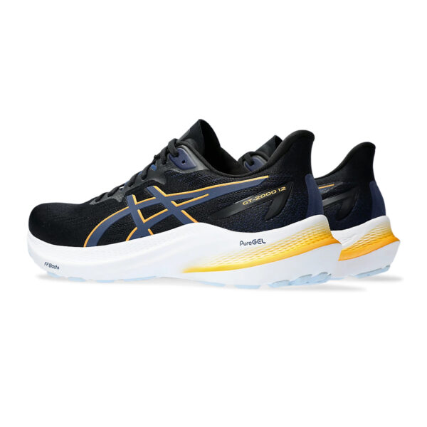 Asics GT 2000 12 Running Shoes (Black/Fellow Yellow)