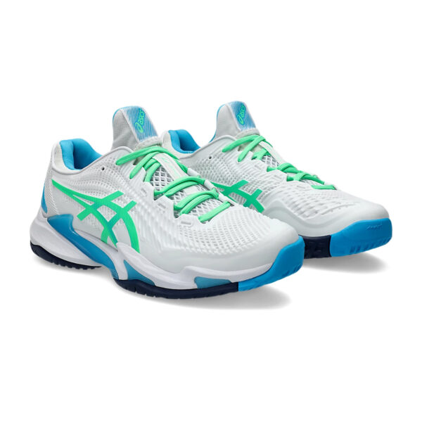 Asics Court FF3 Tennis Shoes (White/New Leaf)