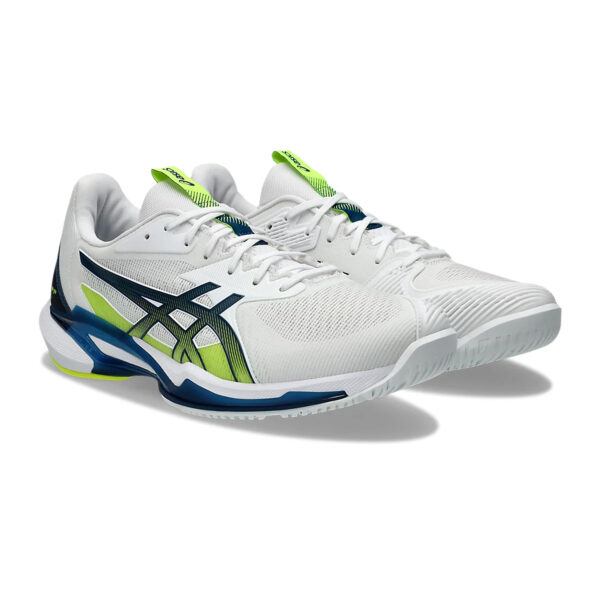 Asics Solution Speed FF3 Tennis Shoes (White/Mako Blue)