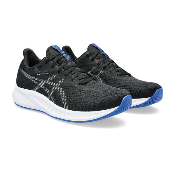 Asics PATRIOT 13 Running Shoes (Black/Pure Silver)