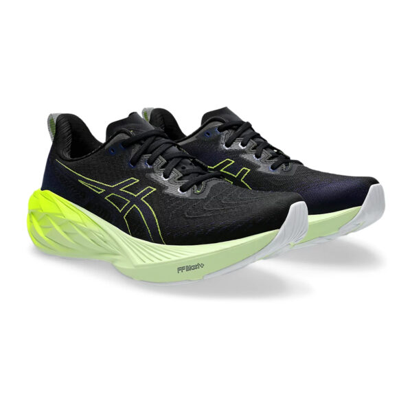 Asics NOVABLAST 4 Running Shoes (Black/Blue Expanse)