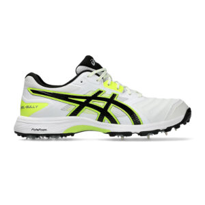 Asics GEL GULLY 7 Cricket Shoes (White/Safety Yellow)