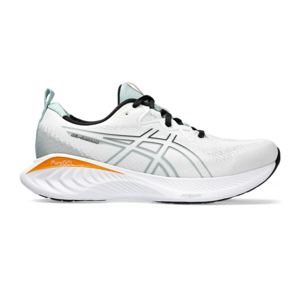 Asics GEL-CUMULUS 25 Running Shoes (White/Black)