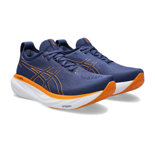 Asics GEL-NIMBUS 25 Running Shoes (Deep Ocean/Pure Orange)