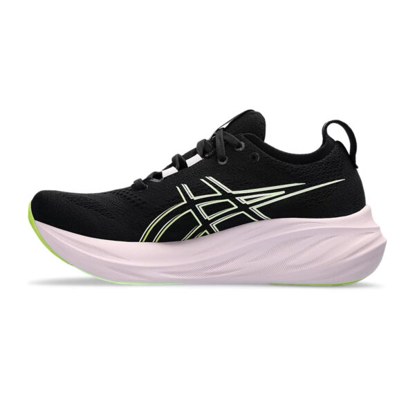 Asics GEL-NIMBUS 26 Running Shoes (Black Neon/Lime)