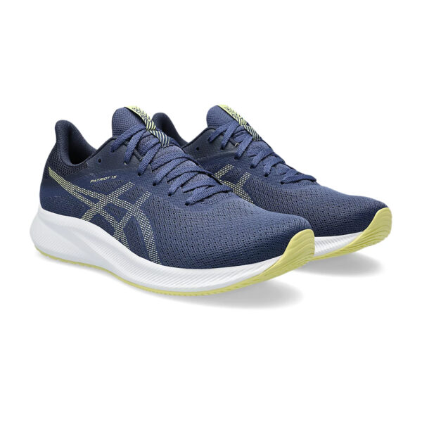 Asics PATRIOT 13 Running Shoes (Deep Ocean/Glow Yellow)