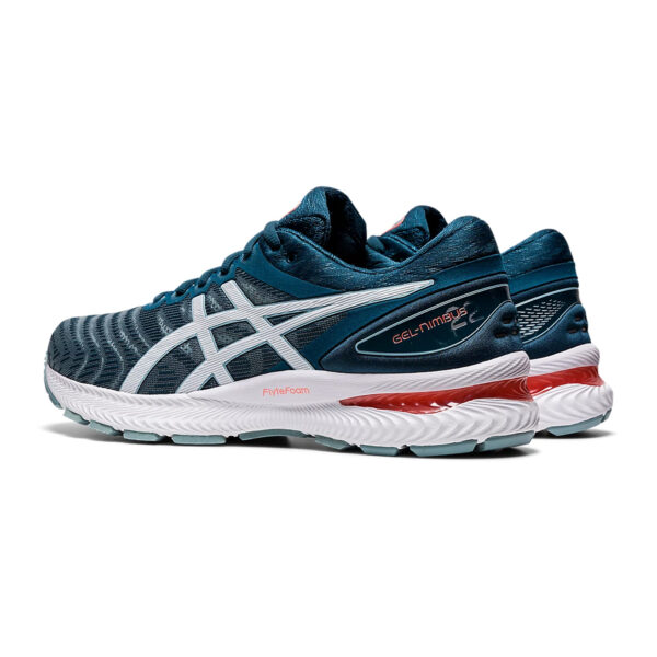 Asics Gel Nimbus 22 Running Shoes (Light Steel/Magnetic Blue)