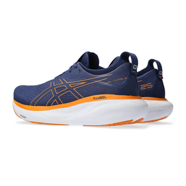 Asics GEL-NIMBUS 25 Running Shoes (Deep Ocean/Pure Orange)