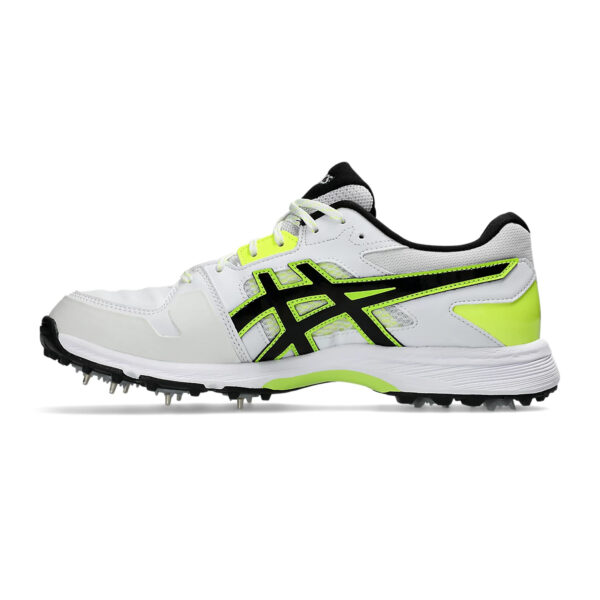 Asics GEL GULLY 7 Cricket Shoes (White/Safety Yellow)