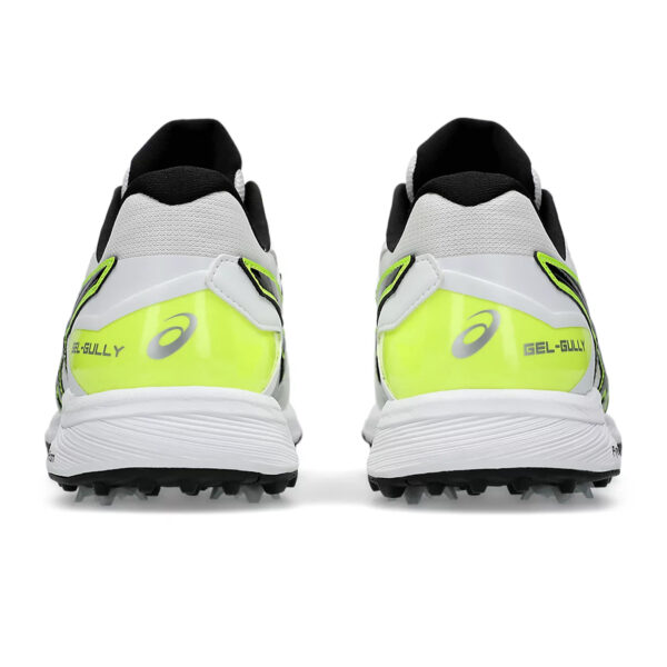 Asics GEL GULLY 7 Cricket Shoes (White/Safety Yellow)