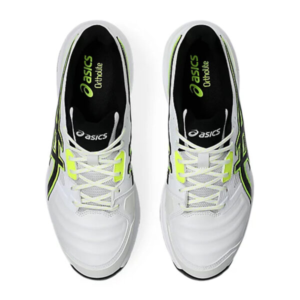 Asics GEL GULLY 7 Cricket Shoes (White/Safety Yellow)