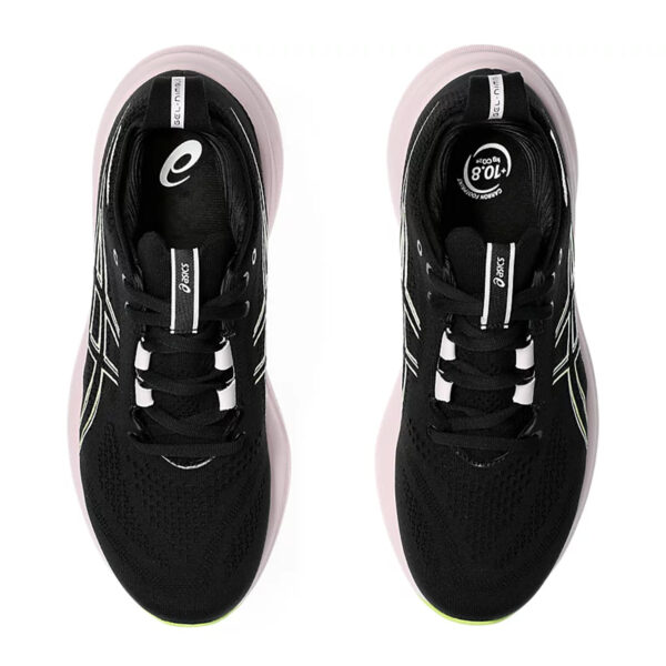 Asics GEL-NIMBUS 26 Running Shoes (Black Neon/Lime)