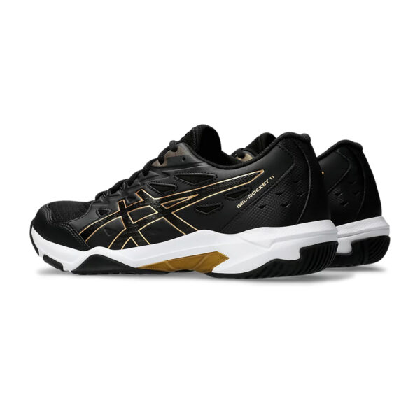 Asics Gel Rocket 11 Badminton Shoes (Black/Pure Gold)