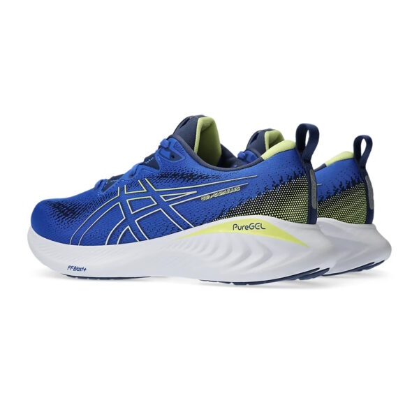 Asics GEL-CUMULUS 25 Running Shoes (Illusion Blue/Glow Yellow)