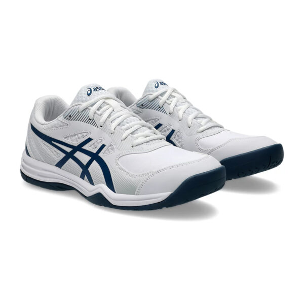 Asics Court Slide 3 Tennis Shoes (White/Mako Blue)