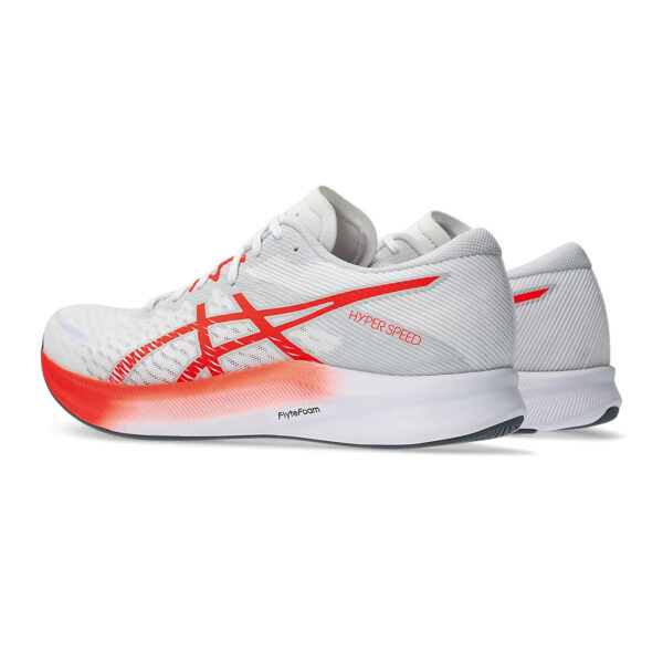 Asics HYPER SPEED 3 Running Shoes (White/Sunrise Red)