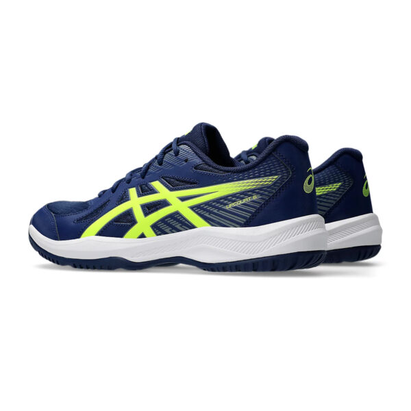 Asics Upcourt 6 Badminton Shoes (Blue Expanse/Safety Yellow)