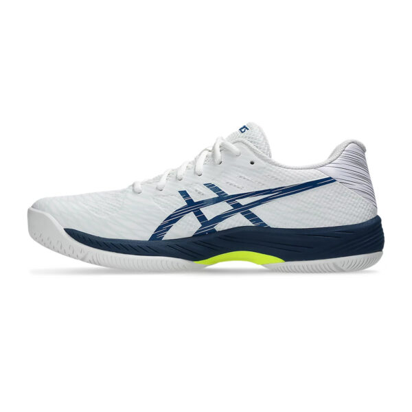 Asics Gel Game 9 Tennis Shoes (White/Mako Blue)