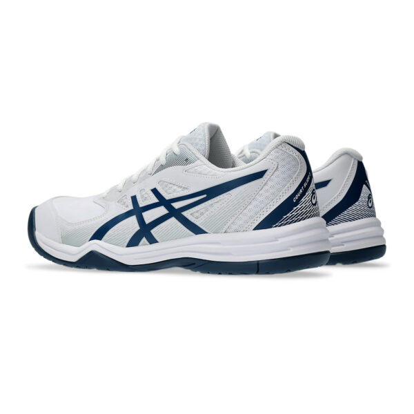 Asics Court Slide 3 Tennis Shoes (White/Mako Blue)