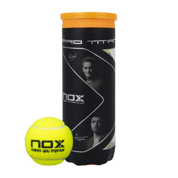 NOX Pro Titanium Padel Balls (72 Balls) - 24 Can