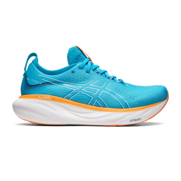 Asics GEL-NIMBUS 25 Running Shoes (Island Blue/Sun Peach)