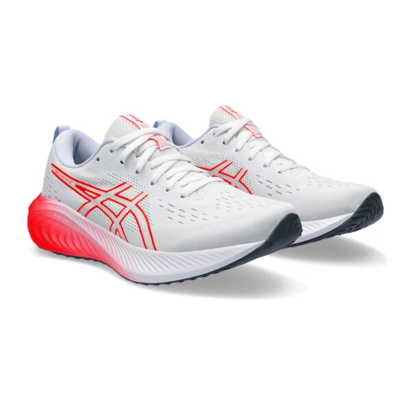 Asics GEL-EXCITE 10 Running Shoes (White/Sunrise Red)