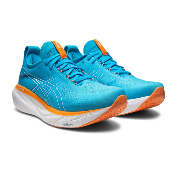 Asics GEL-NIMBUS 25 Running Shoes (Island Blue/Sun Peach)