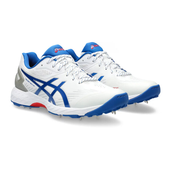 Asics 350 NOT OUT FF Cricket Shoes (White/Tuna Blue)