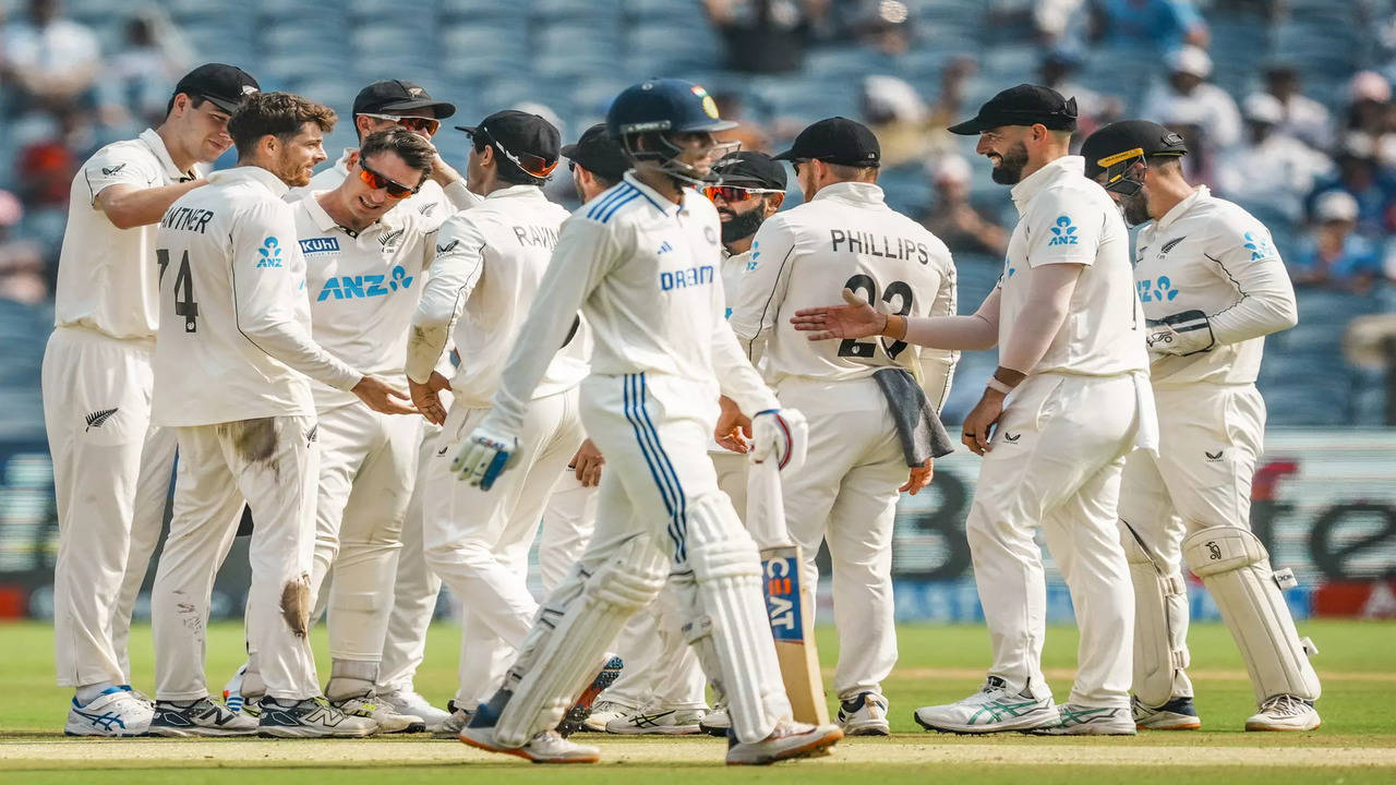 India's Batting Woes Continue, Concede 103-Run Lead in Pune Test