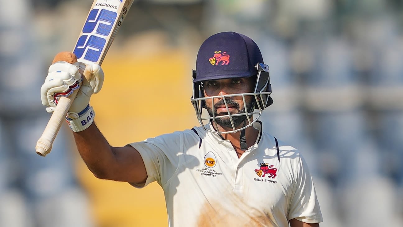 Mumbai Batting Trio Rescues Team from Early Collapse in Irani Trophy