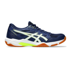 Asics Gel Rocket 11 Badminton Shoes (Blue Expanse/Safety Yellow)