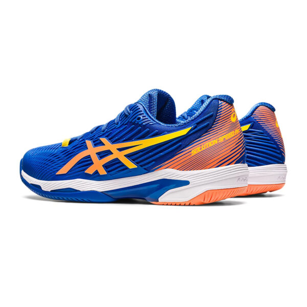 Asics Solution Speed FF 2 Novak Pack Tennis Shoes (Tuna Blue/Sun Peach)