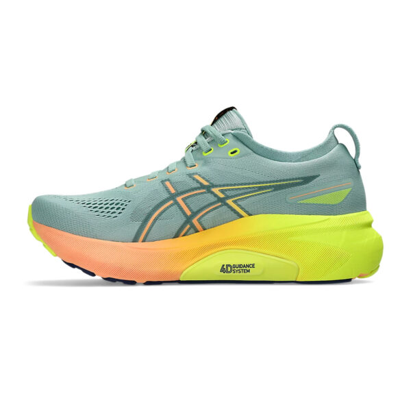 Asics GEL-KAYANO 31 PARIS Running Shoes (Light Celadon/Safety Yellow)