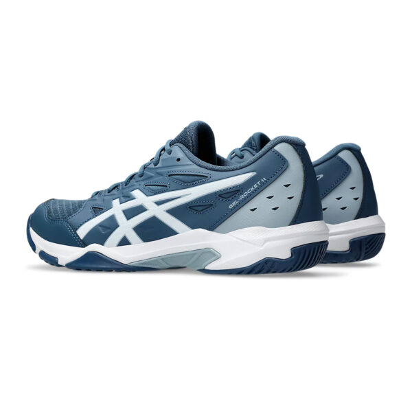 Asics Gel Rocket 11 Badminton Shoes (Vintage Indigo/White)