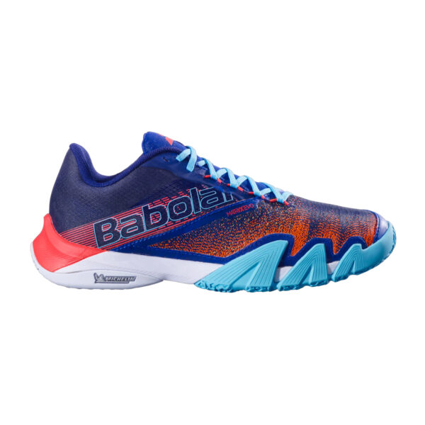 Babolat Jet Premura 2 Padel Shoes (Blue/Poppy Red)