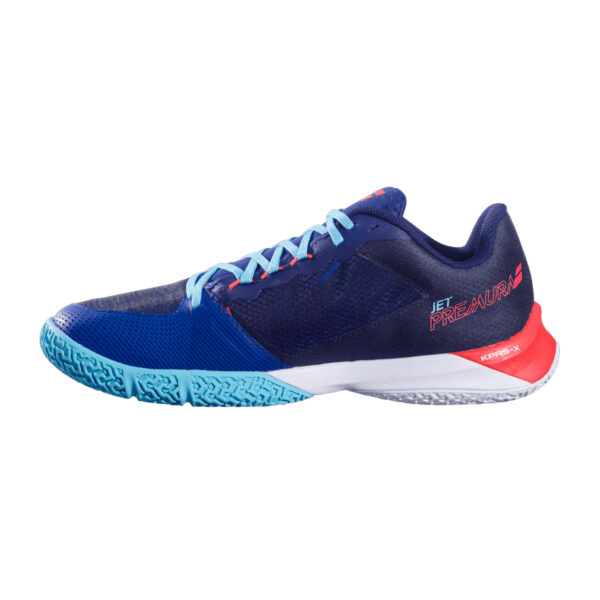 Babolat Jet Premura 2 Padel Shoes (Blue/Poppy Red)