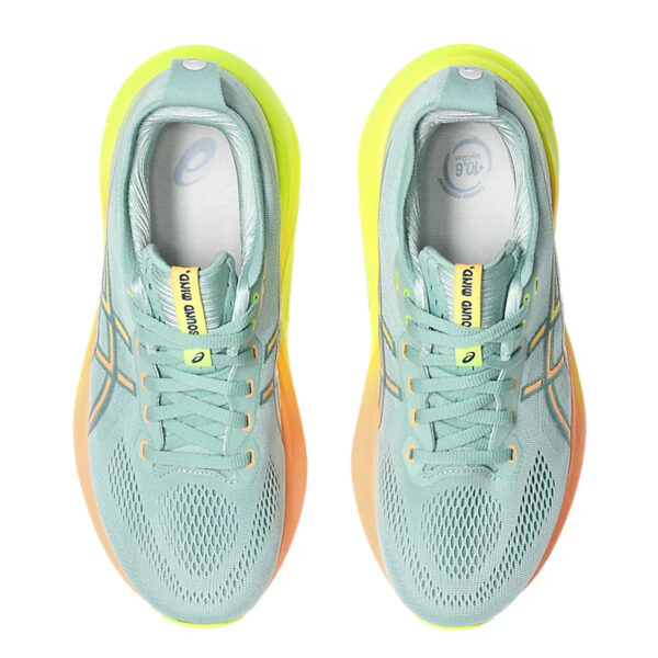 Asics GEL-KAYANO 31 PARIS Running Shoes (Light Celadon/Safety Yellow)