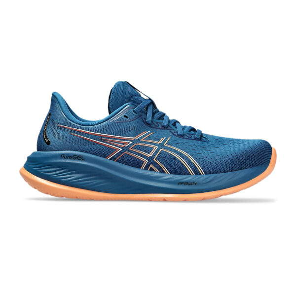 Asics GEL-CUMULUS 26 Running Shoes (Rich Navy/Faded Orange)