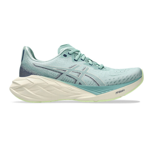 Asics NOVABLAST 4 Running Shoes (Light Celadon/Blue Expanse)