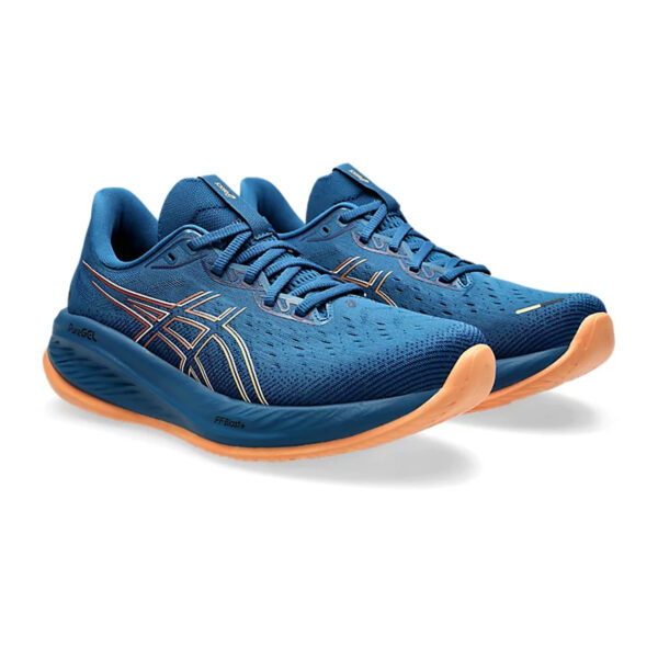 Asics GEL-CUMULUS 26 Running Shoes (Rich Navy/Faded Orange)